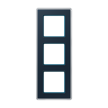 Рамка 3-ная, стекло цвет Синий Jung A VIVA  AV583GLMNB фото