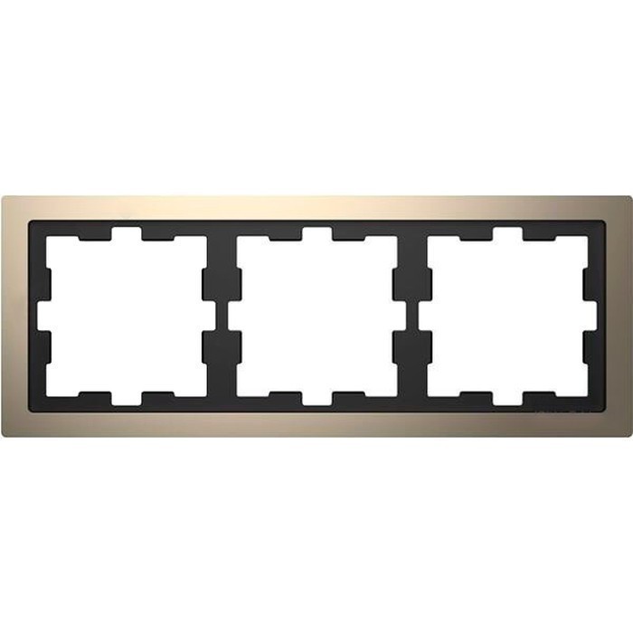 

MTN4030-6550 Рамка D-Life Никель 3-постовая Merten, D-Life MTN4030-6550