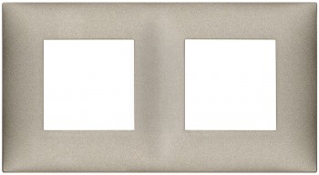 09664.23 Накладка Neve up на 4 модуля (2+2), титан матовый  Vimar фото