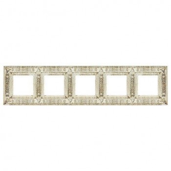 FD01415BD Рамка Provence White Decape 5-постовая Fede фото