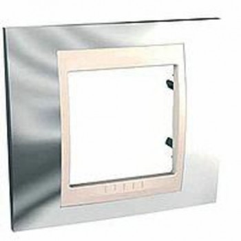 MGU66.002.510 Рамка Unica Хамелеон Серебро 1-постовая Schneider Electric фото