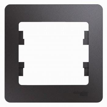 Рамка графит 1-постовая Systeme Electric (Schneider Electric) Glossa GSL001301 фото