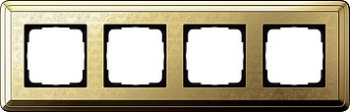 0214671 Рамка Classix Art Латунь 4-постовая Gira фото