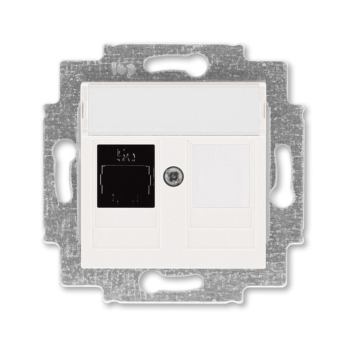 

Розетка телефонная ABB Levit RJ45 категория 5e и заглушка жемчуг 5014H-A51017 68W 2CHH295117A6068, Levit 5014H-A51017 68W