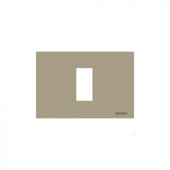 N2471 CV Рамка итальянского стандарта Zenit Шампань 1 модуль ABB фото