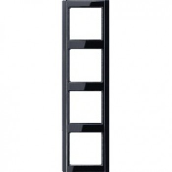 A584SW Рамка A 500 Черный 4-постовая Jung фото