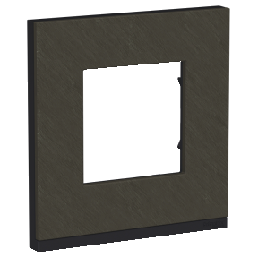 NU600287 Рамка Unica Pure Камень / Антрацит 1-постовая Schneider Electric фото