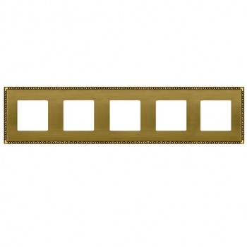 FD01215PB Рамка Toledo Bright Patina 5-постовая Fede фото