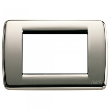 16753.31 Рамка Idea Rondo Черный хром 3-модульная Vimar фото