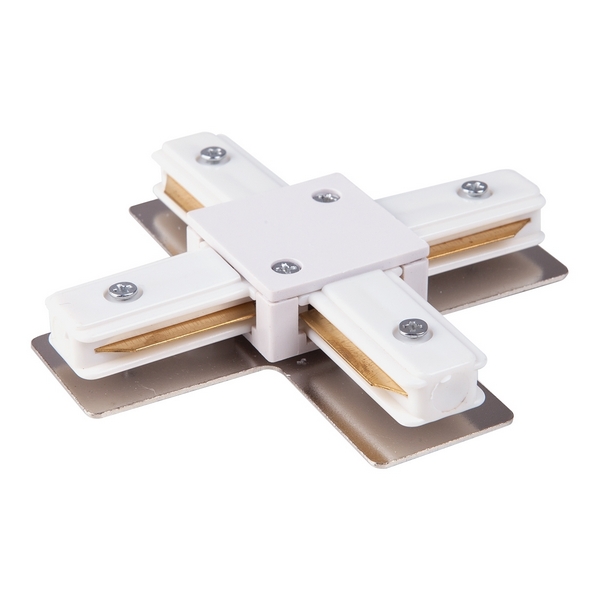 

Соединитель Track Rail WH Surface TRC-1-1-X-WH / Коннектор X-образный для однофазного шинопровода (белый) Elektrostandard a039585, Track Rail WH Surface a039585