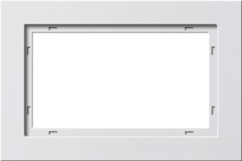 100122 Рамка E2 Белый матовый 1,5-постовая Gira фото