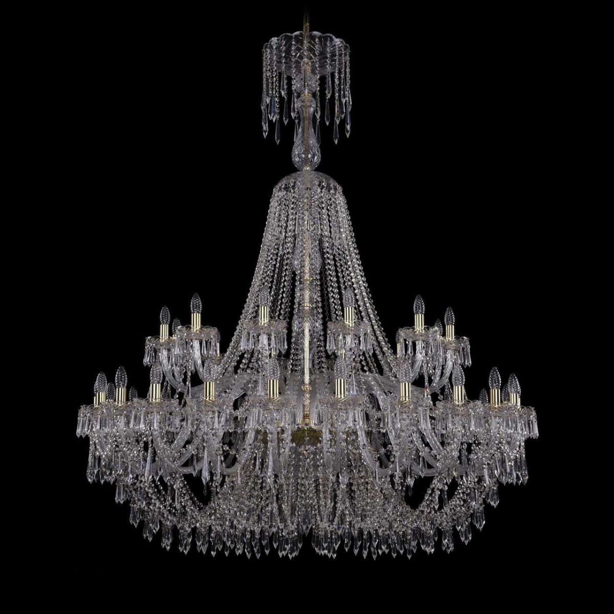 

Подвесная люстра Bohemia Ivele 1403/24+12/530/XL-160/G, Золотой, 1403 Gold 1403/24+12/530/XL-160/G