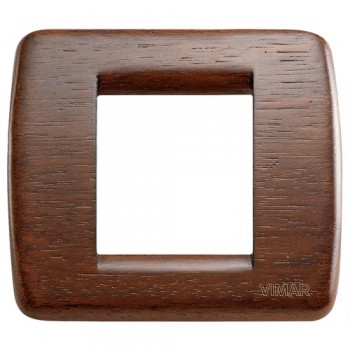 17093.55 Рамка Idea Rondo Орех 2 модуля Vimar фото