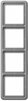 CD584WUGR Рамка CD Ударопрочная Серый 4-постовая Jung фото