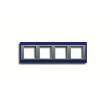 AP584BLAL Рамка A Plus Синий / Алюминий 4-постовая Jung фото