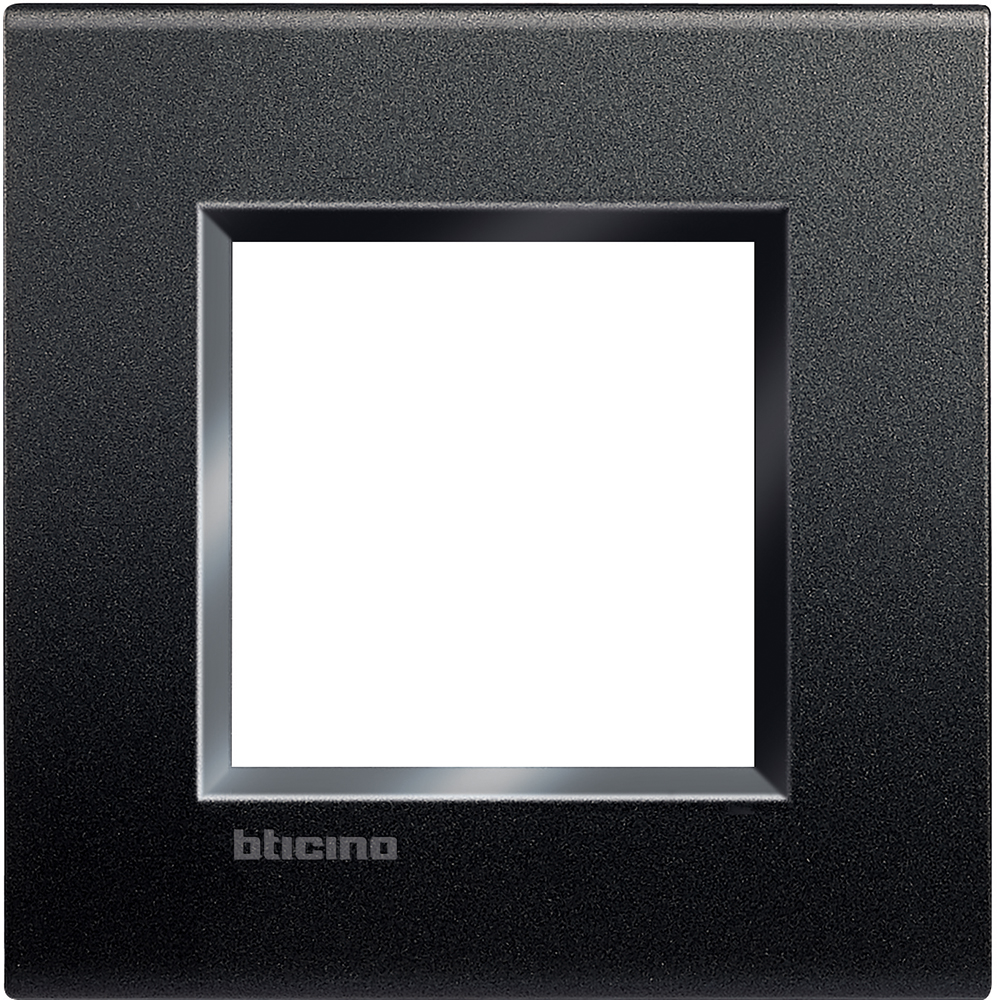 

LNA4802AR Рамка LivingLight Квадрат Антрацит 2-модульная Bticino, LivingLight Квадрат LNA4802AR
