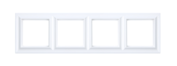 EPS484WWM Рамка ECO Profi Standart Белый матовый 4-постовая Jung фото