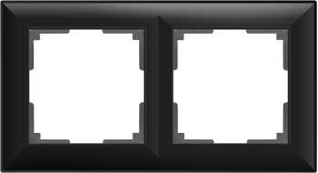 W0022208 Рамка на 2 поста (черный матовый) Fiore Werkel a051029 a051029 фото