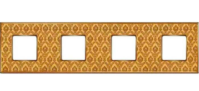 

FD01324DGOB Рамка Vintage Tapestry Decorbrass / Золото 4-постовая Fede, Vintage Tapestry FD01324DGOB