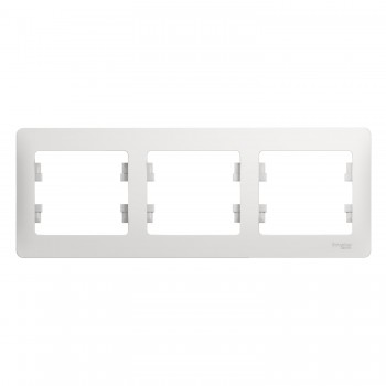 Рамка Белый 3-постовая Systeme Electric (Schneider Electric) Glossa GSL000103 фото