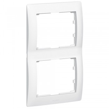 771006 Рамка Galea Life Белый 2-постовая вертикальная Legrand фото
