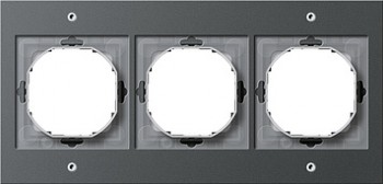 021367 Рамка TX44 Антрацит 3-постовая Gira фото