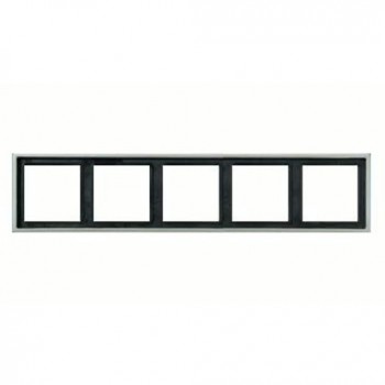 AL2985 Рамка LS 990 Алюминий 5-постовая Jung фото