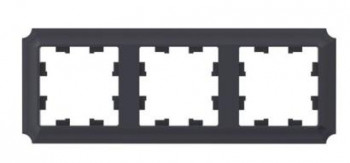 3-постовая рамка карбон Systeme Electric (Schneider Electric) AtlasDesign Antique ATN101003 фото