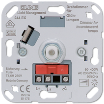 244EX Светорегулятор поворотно-нажимной 60-400 Втдля л/н Jung фото