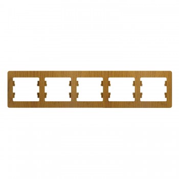 Рамка дерево дуб 5-постовая Systeme Electric (Schneider Electric) Glossa GSL000505 фото