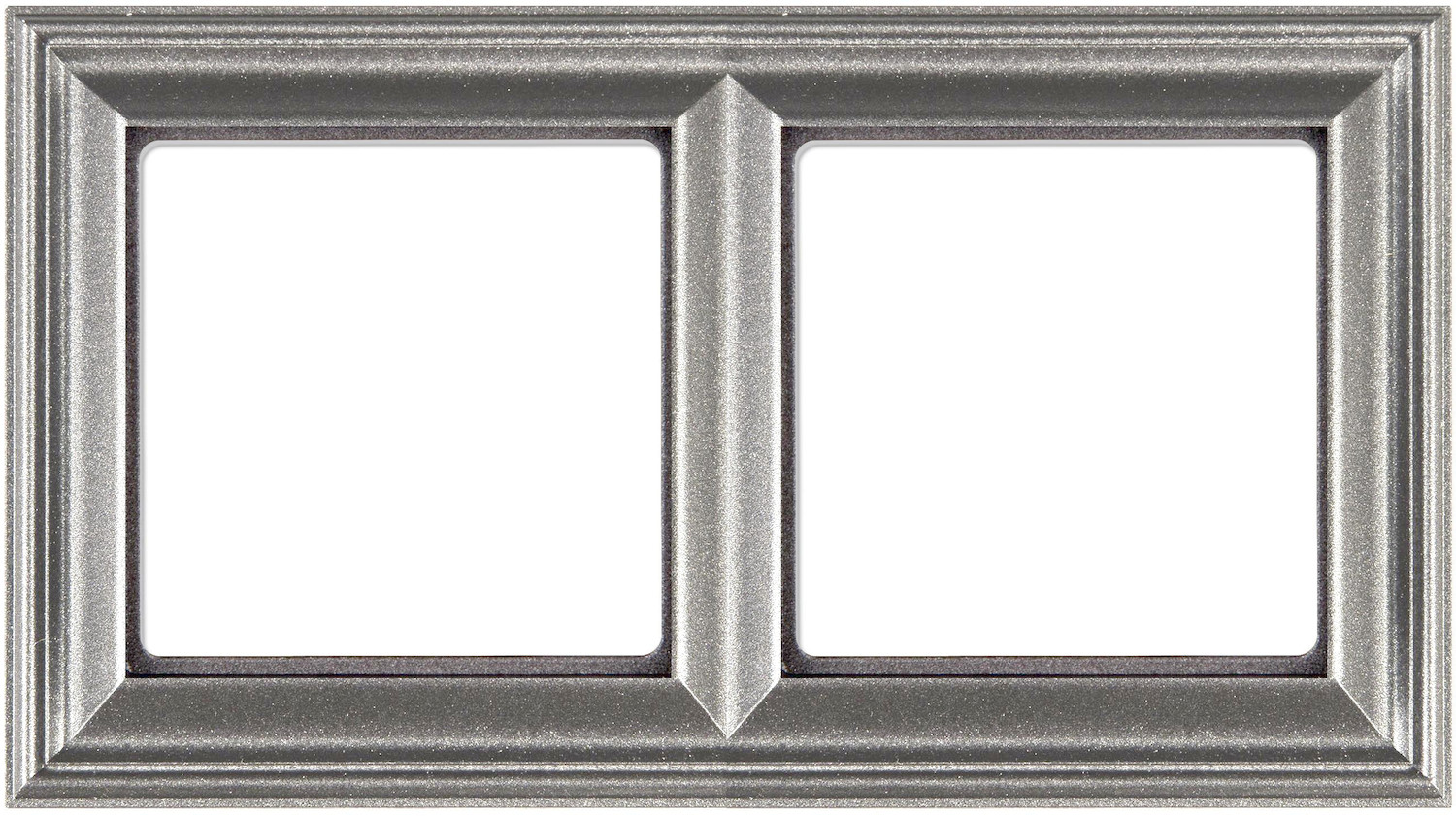 

EPD482AL Рамка ECO Profi Deco Алюминий 2-постовая гор/верт. Jung, ECO Profi Deco EPD482AL