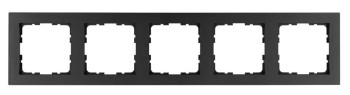 Рамка G-Classic  5-постовая,  Антрацит Jasmart G-Classic G1005B фото
