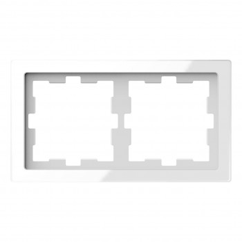 MTN4020-6520 Рамка D-Life Белый кристалл 2-постовая Merten фото