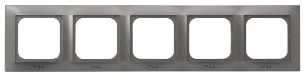

RH-5Y/23 Рамка Ospel Impresja Титан 5-постовая для выключателя IP-44, RH-5Y/23