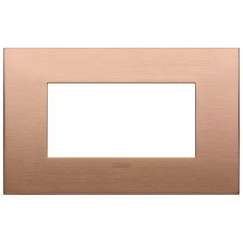 19654.11 Рамка Arke Classic Обработанная щеткой медь 4 модуль Vimar фото