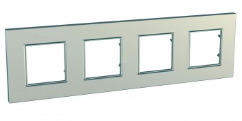 MGU6.708.57 Рамка Unica Quadro Титан 4-постовая Schneider Electric фото