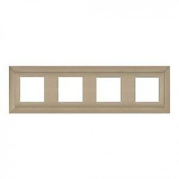 FD01254NS Рамка Barcelona Nickel Satin 4-постовая Fede фото