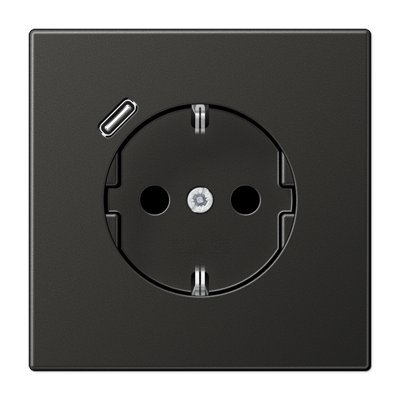 

AL1520-18CD-L Dark Розетка SCHUKO® с USB-интерфейсом с 1 USB-портом типа A LS серия, LS ZERO AL1520-18CD-L