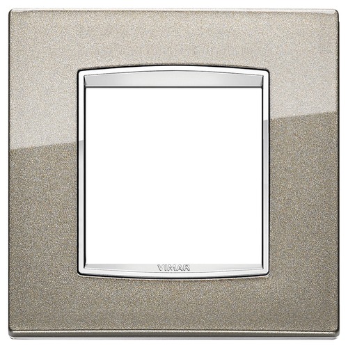 

20642.C08 Рамка Eikon Chrome Classica Титан металлик 2 модуля Vimar, Eikon Chrome 20642.C08