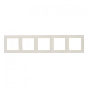 1500650-031 Рамка универсальная, 5 постов, слоновая кость Simon 15 фото