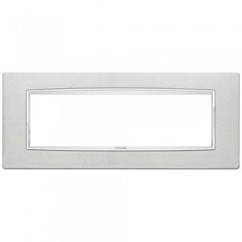 20657.C10 Рамка Eikon Chrome Classica Серебряный металлик 7 модулей Vimar фото