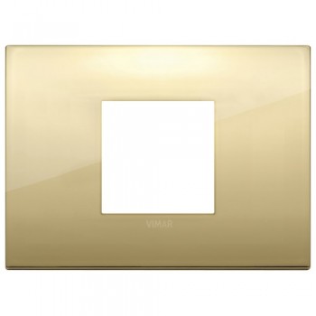 19652.07 Рамка Arke Classic Золото 3-постовая Vimar фото