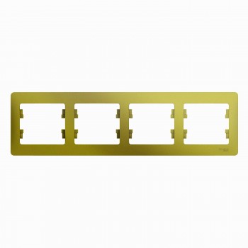 Рамка Фисташковый 4-постовая Systeme Electric (Schneider Electric) Glossa GSL001004 фото