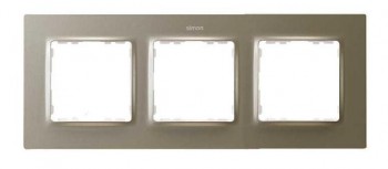 Рамка на 3 поста  матовый шампань Simon 82 Concept 8200637-094 фото