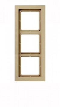 LSD983BFW Рамка LS Design Бежевый 3-постовая Jung фото