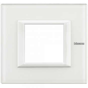HA4802HD Рамка Axolute Квадрат Белый 2-модульная Bticino фото