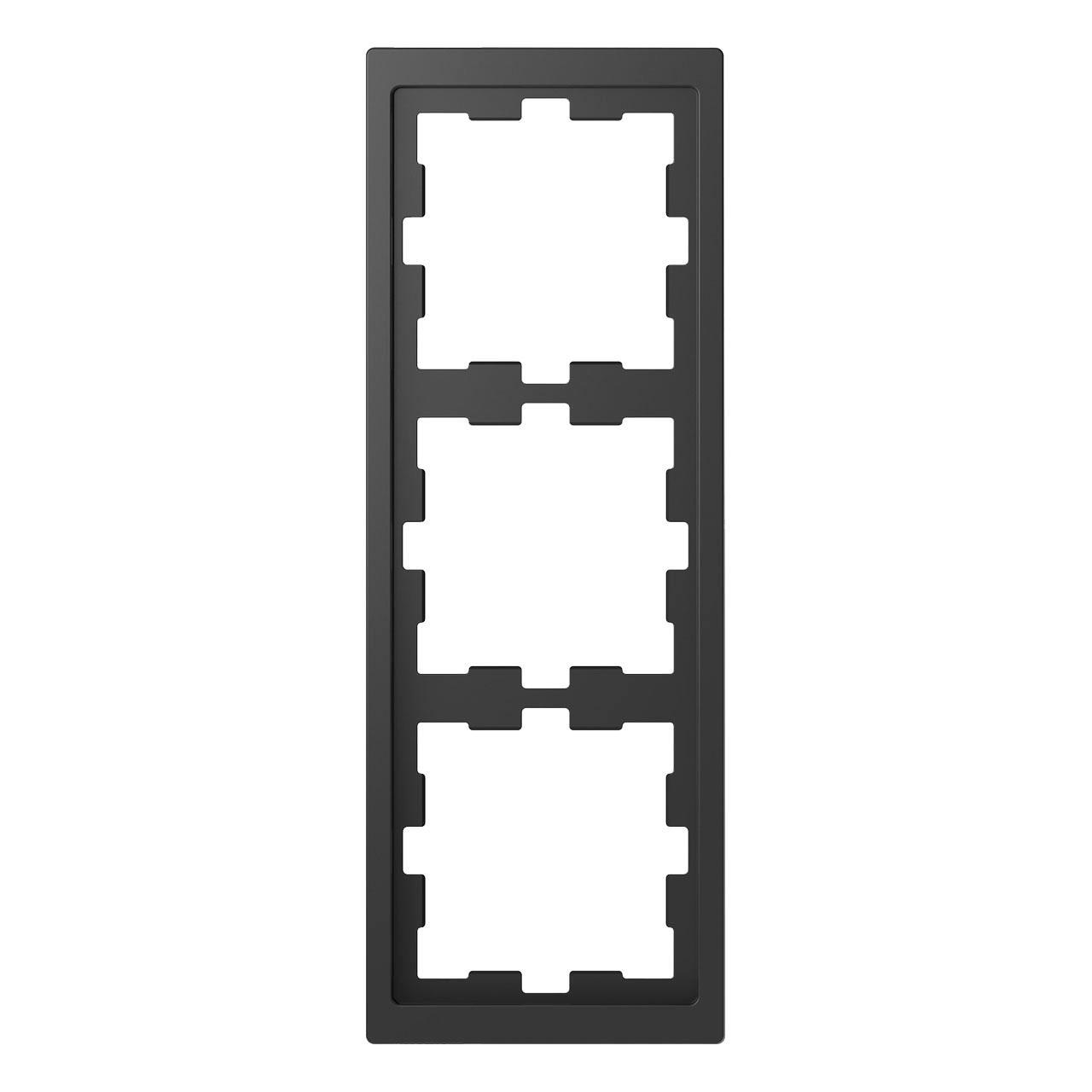 

MTN4030-6534 Рамка D-Life Антрацит 3-постовая Merten, D-Life MTN4030-6534