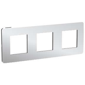 

NU280656 Рамка Unica Studio Metal Хром / Антрацит 3-постовая Schneider Electric, Unica Studio Metal NU280656