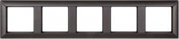 EP485AN Рамка ECO Profi Антрацит 5-постовая гор/верт. Jung фото
