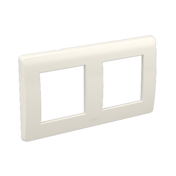 Рамка на 2+2 модуля (двухместная) белая RAL9010 75012W DKC Brava фото